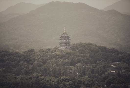 雷峰塔老照片