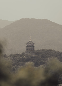 雷峰塔老照片