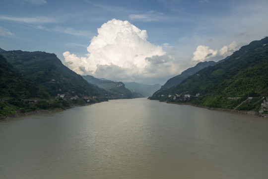 宜宾金沙江向家坝库区风景