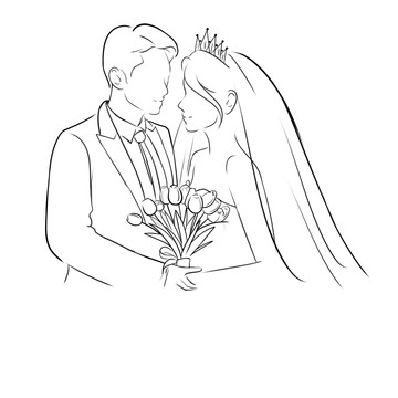 照片黑白線稿轉(zhuǎn)人像雕刻男女