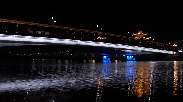 夜色下的桥