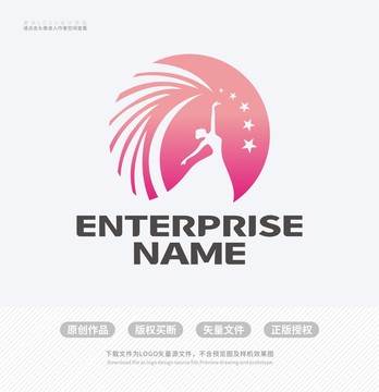 舞蹈学校培训LOGO标志设计