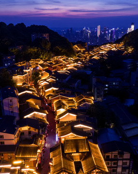 黄桷垭老街夜景