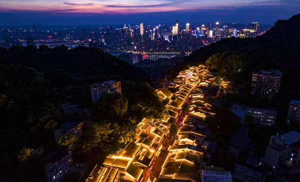 黄桷垭老街夜景