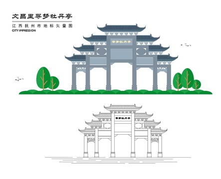 撫州文昌里尋夢牡丹亭