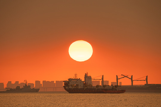 海边日出日落