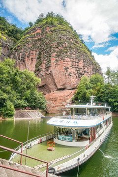 邮轮船游客船旅游码头湖交通