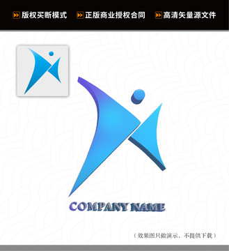 X字母logo