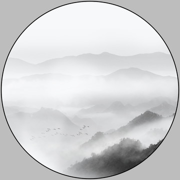 山水裝飾畫