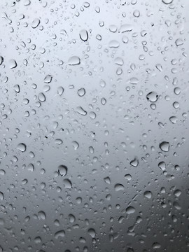 玻璃雨滴空镜