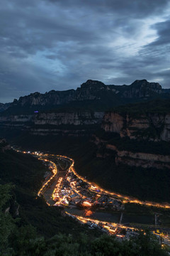 林州石板岩夜景