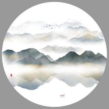 新中式山水畫(huà)