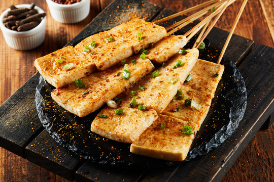 烤鱼豆腐串