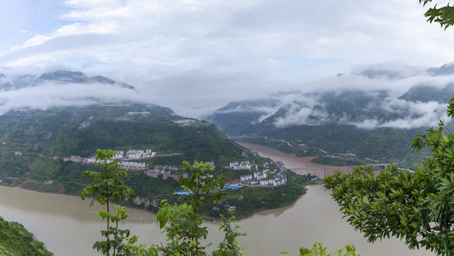 四川宜宾金沙江向家坝库区风景