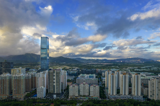 广东深圳福田都市风光