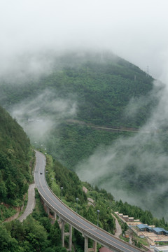 重庆巫山摩天岭云雾