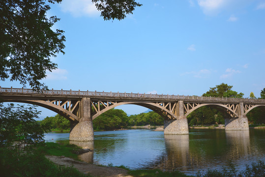 桂林灵川甘棠江木马村大桥