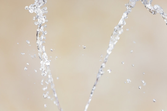 喷泉喷涌水花飞溅