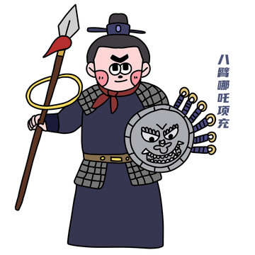 卡通水滸傳項(xiàng)充