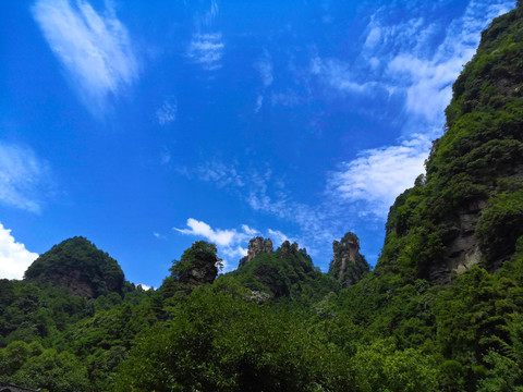 张家界索道风景