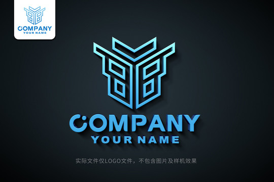 BY字母YB標志