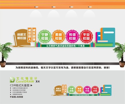 文明校園和諧校園文化墻