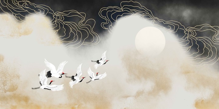 抽象線條裝飾畫