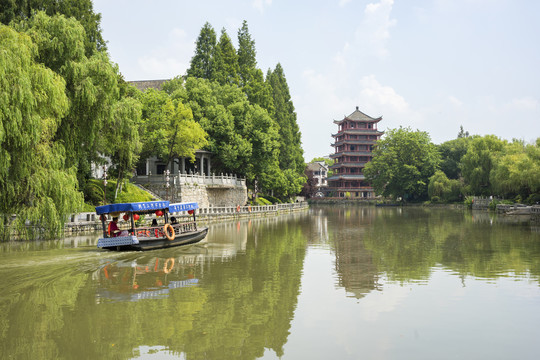 合肥三河古镇景区小南河风光