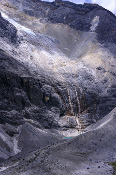 甘孜稻城亚丁冰川瀑布高山流水