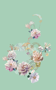 手繪花