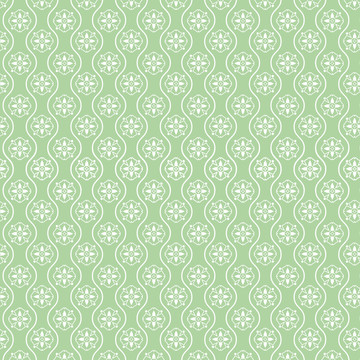 小清新綠色窗簾家居矢量花型