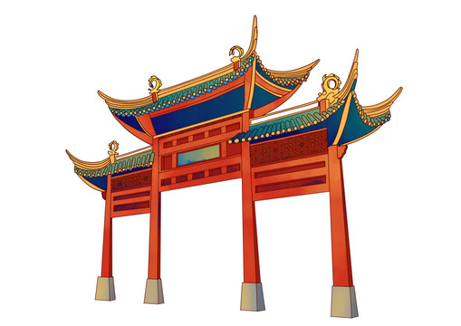 武漢地標(biāo)古建筑黃鶴樓公園門牌