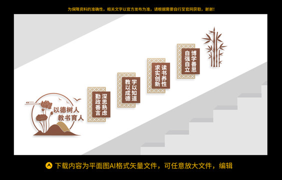 校園樓梯文化墻
