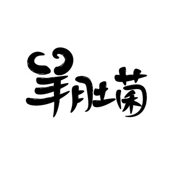 羊肚菌書法設(shè)計(jì)