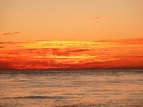 夕阳大海