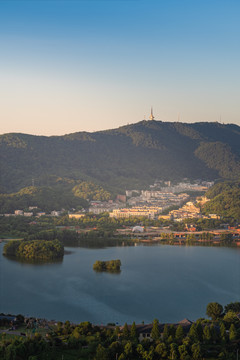 长沙岳麓山日出风光