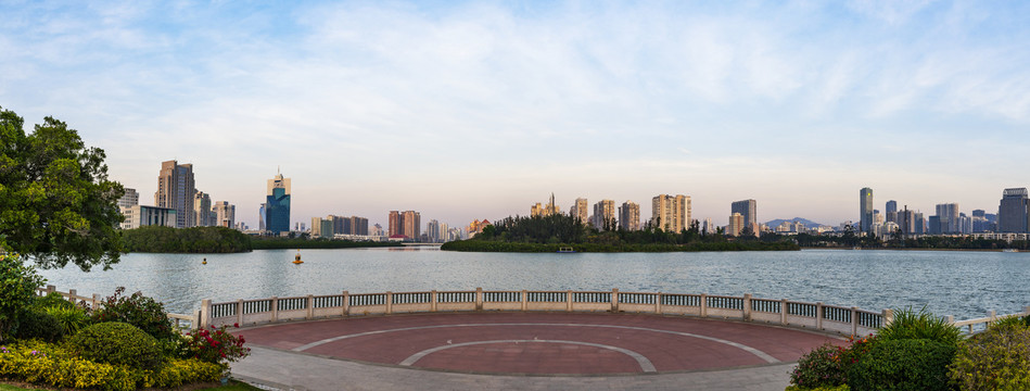 廈門筼筜湖高清全景圖