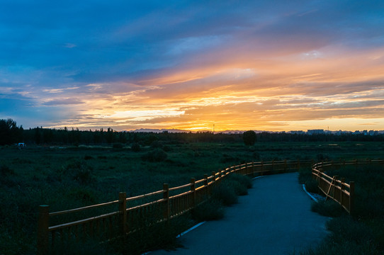 夕阳西下