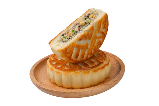 中秋节老式五仁月饼糕点