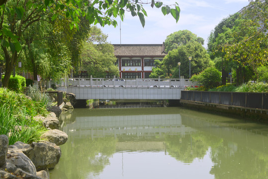 成都城市河道浣花溪出水闸