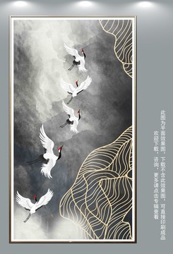 新中式玄關(guān)抽象線條內(nèi)含多款