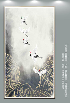 新中式玄關(guān)抽象線條內(nèi)含多款