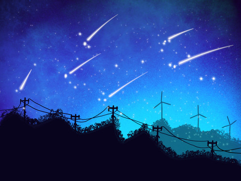 美麗的夜色