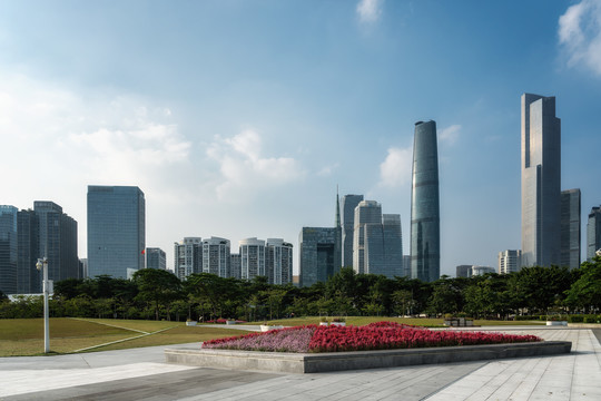 广州城市景观街景