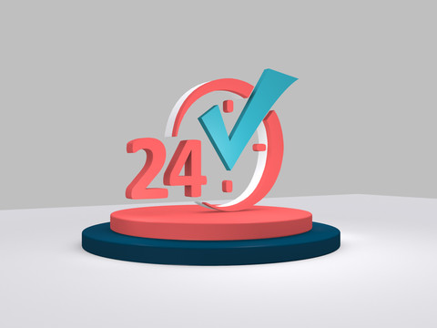 24小時(shí)立體圖標(biāo)