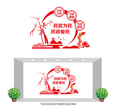 民政為民文化墻