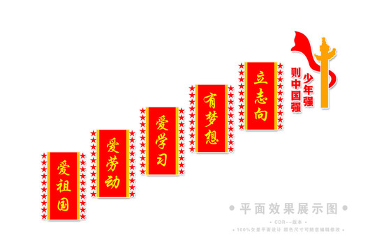 扣好人生第一粒扣子樓道文化