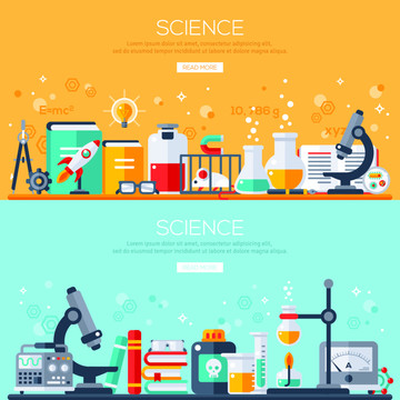 扁平风科学实验室横幅