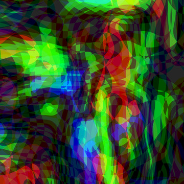 藍色幾何地毯