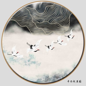茶室抽象裝飾畫